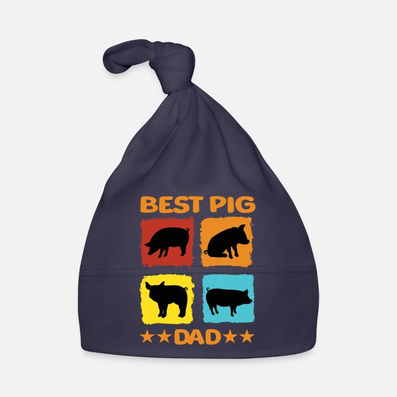 Meilleur papa cochon Bonnet bio Bébé