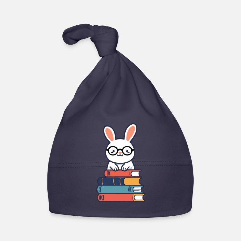 Lapin de lecture parfait de style rat de bibliothèque Bonnet bio Bébé