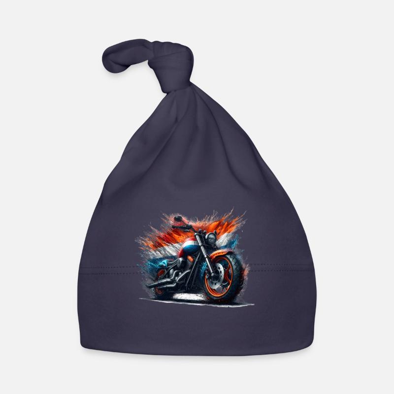 Holländische Farben Motorradhemden, Motorrad Baby Bio-Mütze