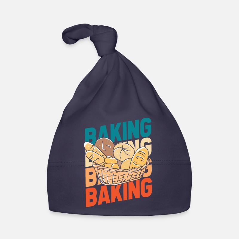 Backen Bäcker Bäckerei - Baby Bio-Mütze - Navy
