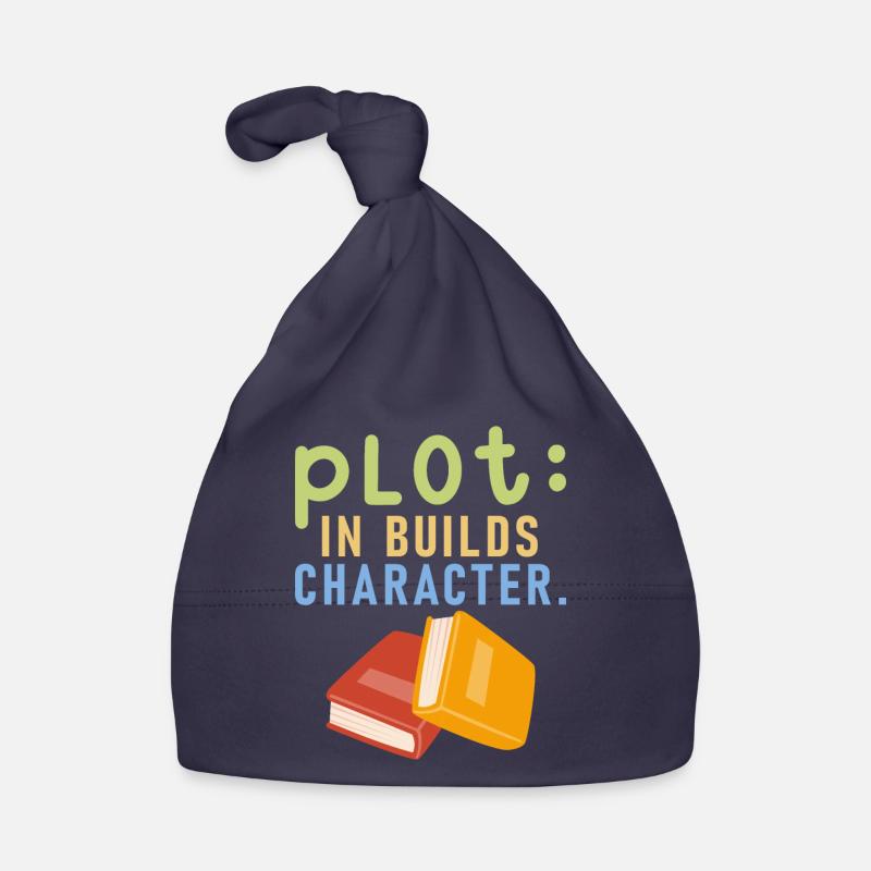 Plot It Builds Charactet Book Writing Writer Baby Bio-Mütze