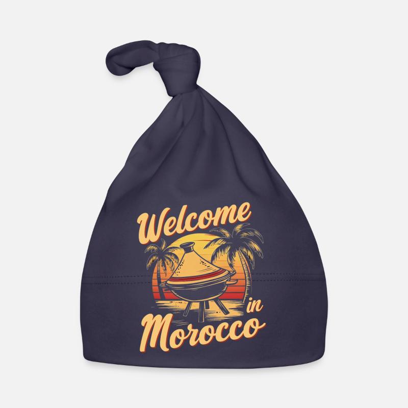 Welcoming Morocco Sunset Design Organic Baby Cap