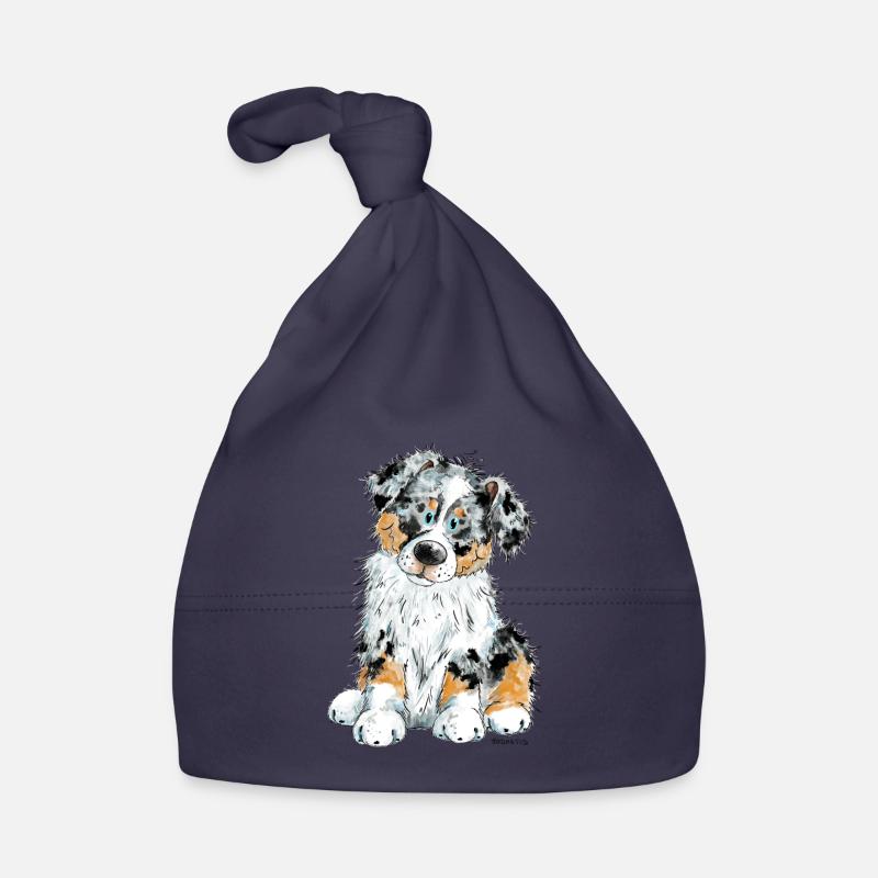 Australian Shepherd Hund Aussie Baby Bio-Mütze