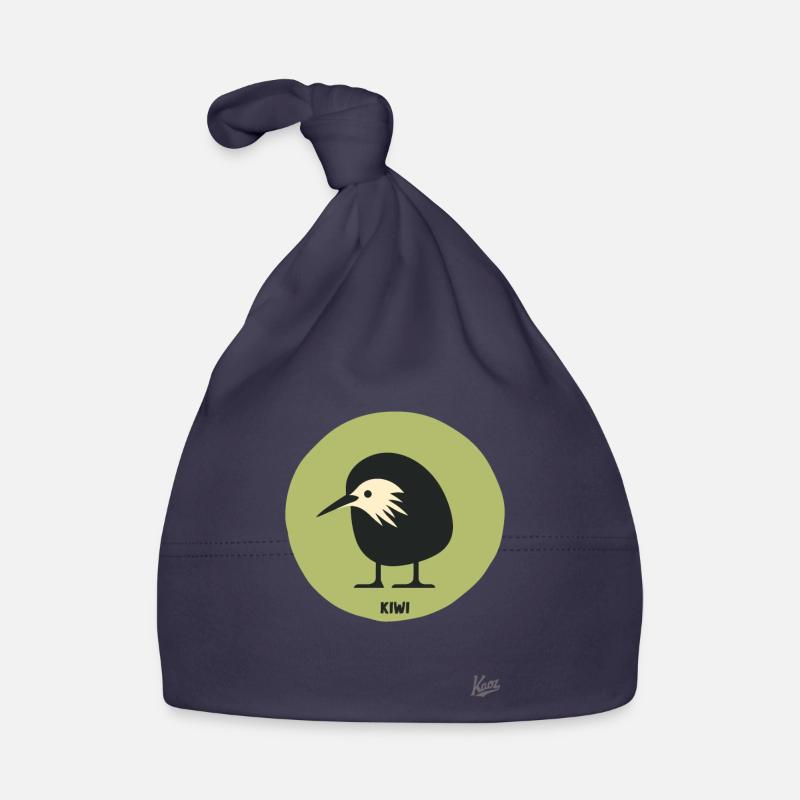 Abstract comic kiwi bird Organic Baby Cap