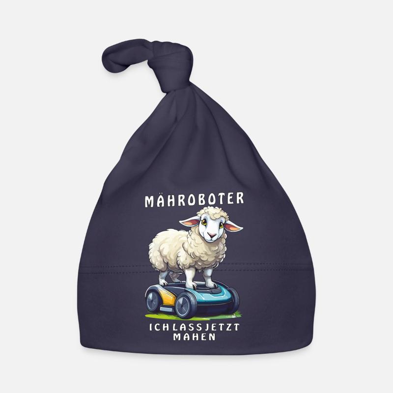 SHEEP ROBOTIC LAWNMOWER I'M HAVING IT MOWED NOW Organic Baby Cap