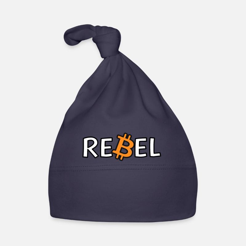 Bitcoin Rebel Cryptocurrency Enthusiast Tee Organic Baby Cap