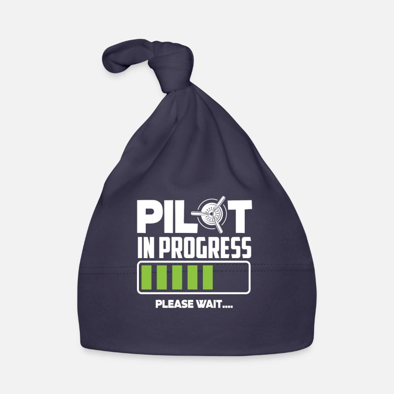 Pilot in training please wait Organic Baby Cap