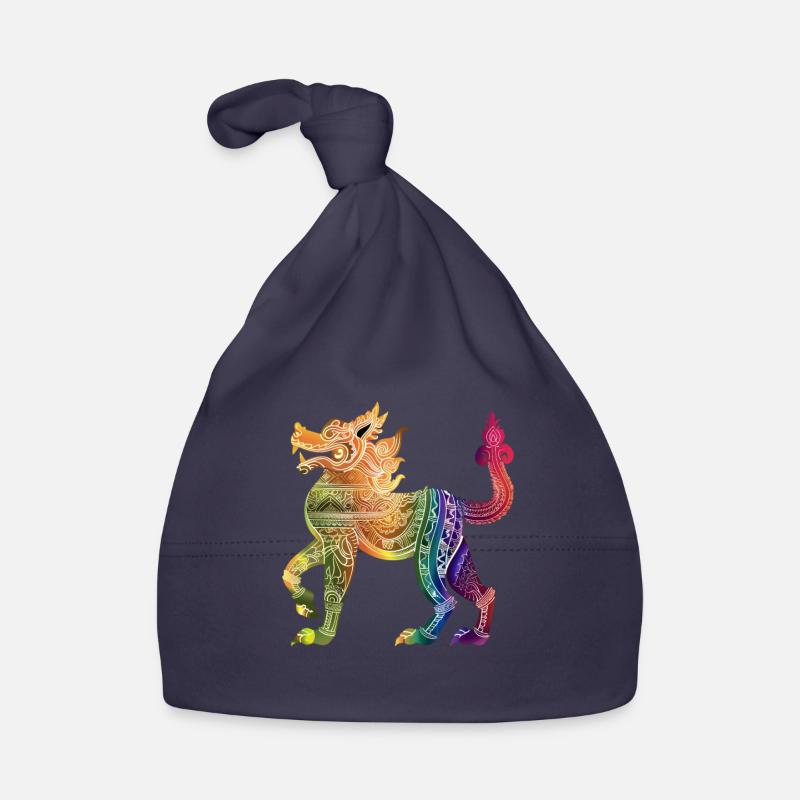 Illustration birmane colorée Bonnet bio Bébé