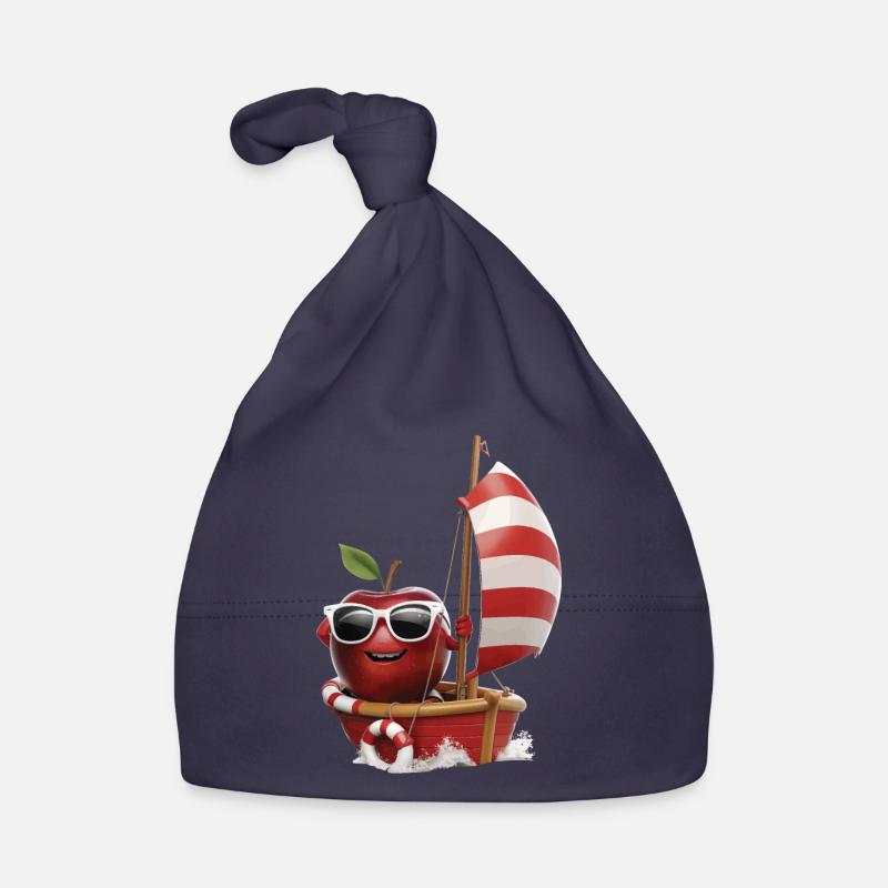 Obst Apfel Bootfahren Geschenk Baby Bio-Mütze