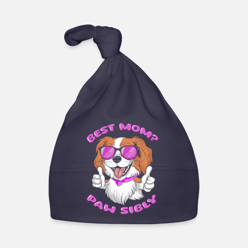 King Charles Cavalier Mutter Best Mom Pawsibly Baby Bio-Mütze