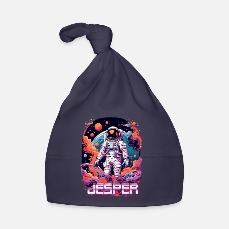 JESPER - Beau prénom de garçon avec astronaute cool Bonnet bio Bébé