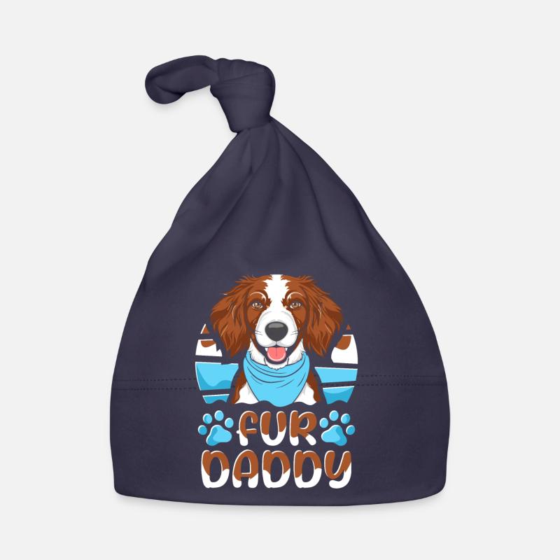 Brittany Spaniel Father Dog Dad For Daddy Organic Baby Cap
