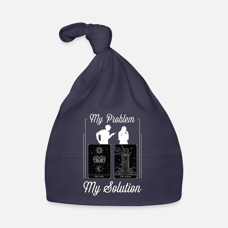 Tarot Reader My Problem My Solution Pictogram Mom Baby Bio-Mütze
