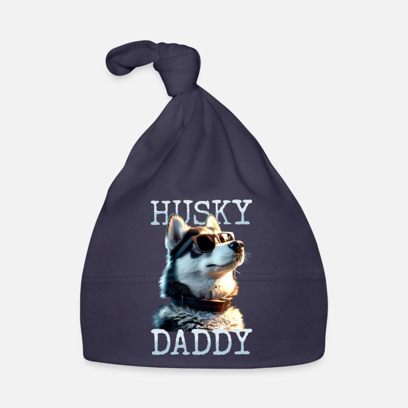 Husky Daddy Dad Father's Day Master Dad Huskies Organic Baby Cap