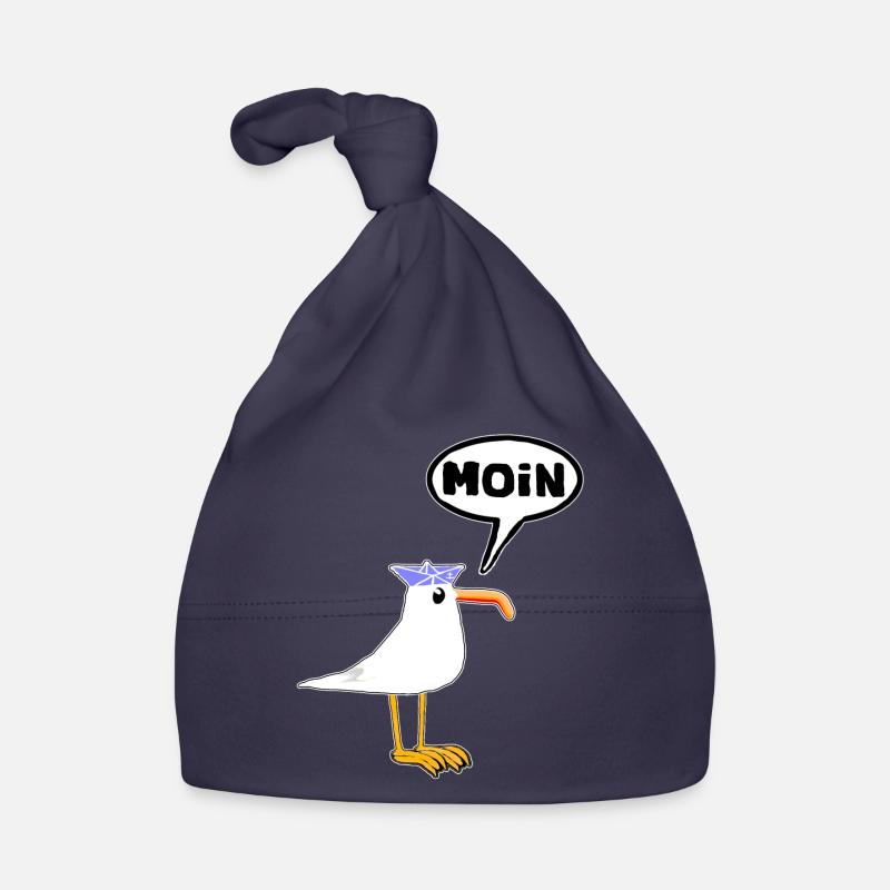 Moin Seagull Bottes en caoutchouc Bottes Speech Bubble Bonnet bio Bébé