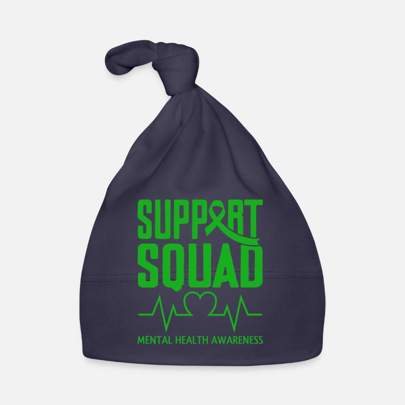 Support Squad Mentale Gesundheit Baby Bio-Mütze