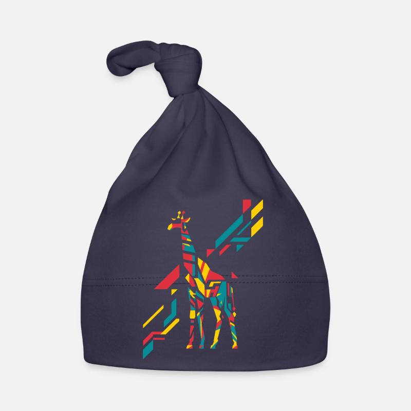Bunte Abstrakte Giraffe Kunst Baby Bio-Mütze
