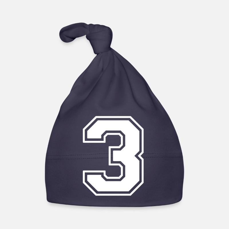 Numéro 3 - Bonnet bio Bébé - marine