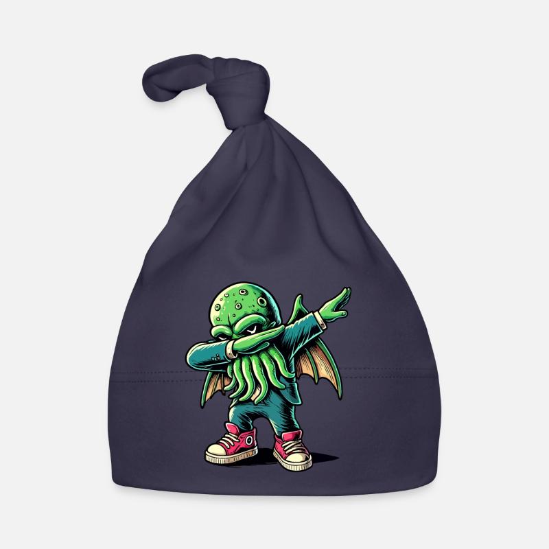 Lustiger Dabbender Cthulhu Dabbing Design Baby Bio-Mütze