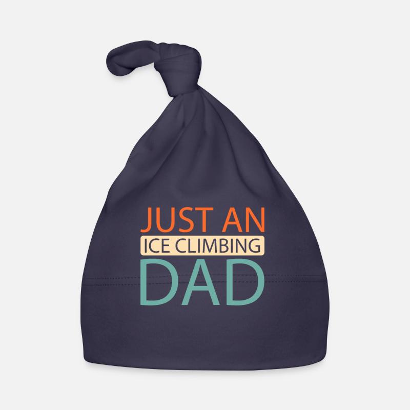 Eisklettern juste un papa grimpeur de glace Bonnet bio Bébé