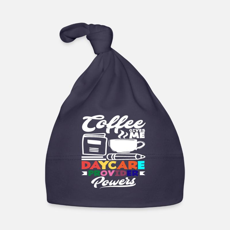 Le café me donne des éducatrices Bonnet bio Bébé