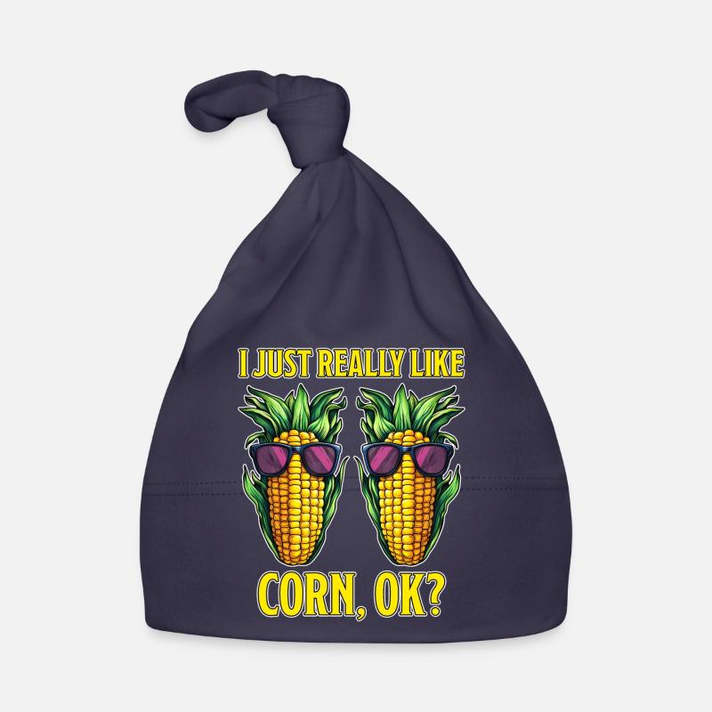 Corn on the cob saying corn funny corn on the cob gift Organic Baby Cap