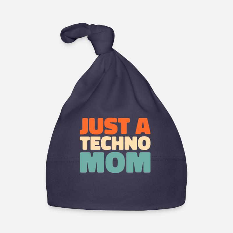 Techno Raver Just A Techno Mom Organic Baby Cap