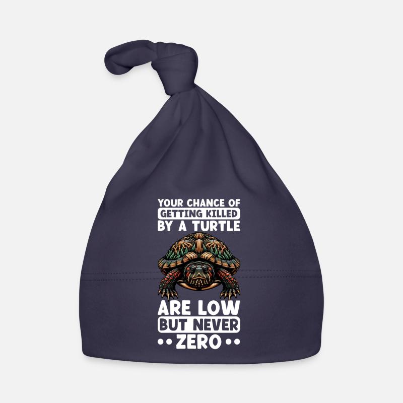 Turtle Red-eared Turtle Organic Baby Cap