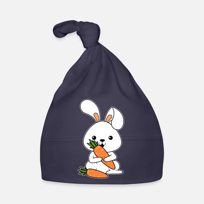 Bunny Vegetable Carrot Easter Gift Bunny Kanninche Organic Baby Cap