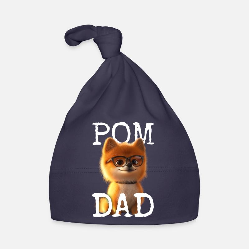 Pom Dad Zwergspitz Daddy Spitz Papa Vatertag Pom Baby Bio-Mütze