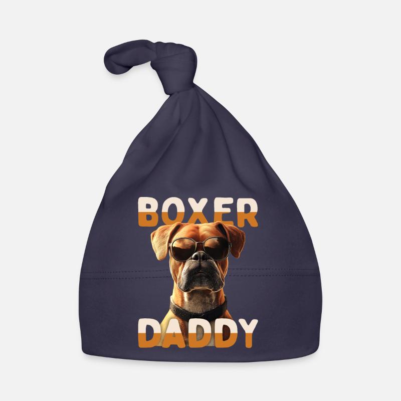 German Boxer Dad Dog Dad Father's Day Boxer Daddy Organic Baby Cap
