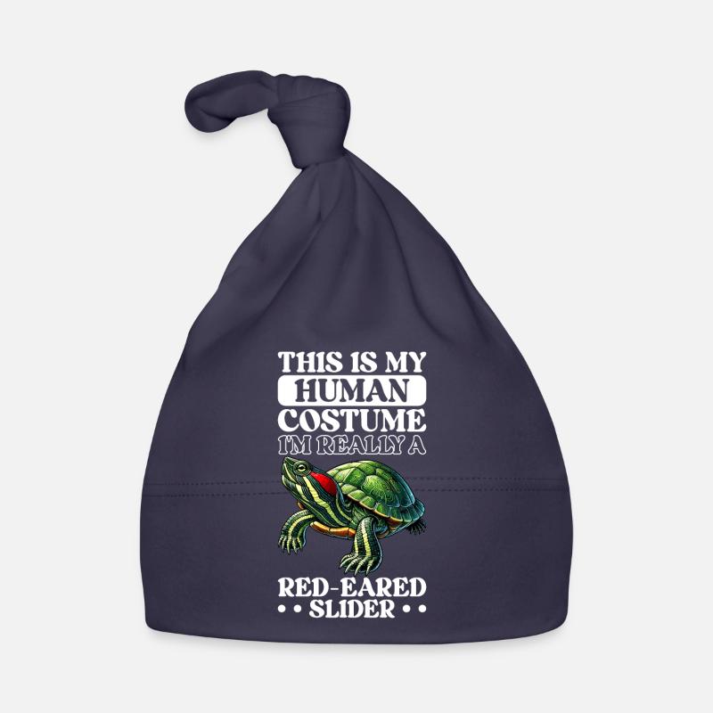 Turtle Red-eared Turtle Organic Baby Cap