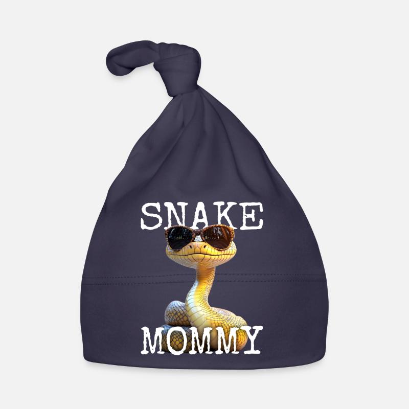 Snake Mommy Mama Schlange Muttertag Schlangen Mom Baby Bio-Mütze