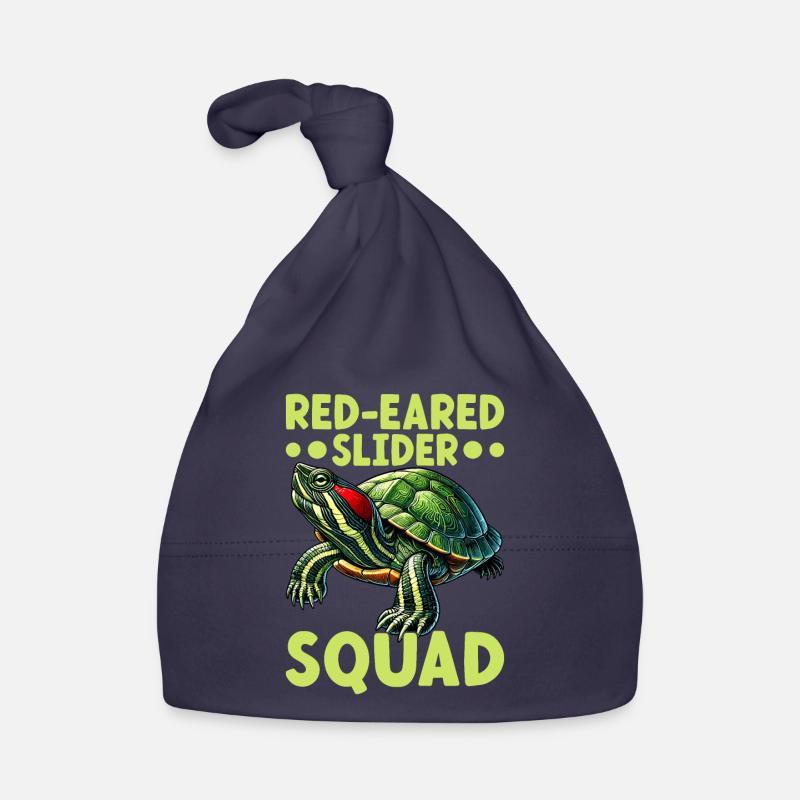 Turtle Red-eared Turtle Organic Baby Cap
