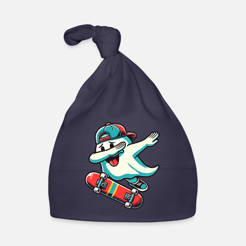 Skateboaring Dabbing Ghost Skateboard Dab Bonnet bio Bébé