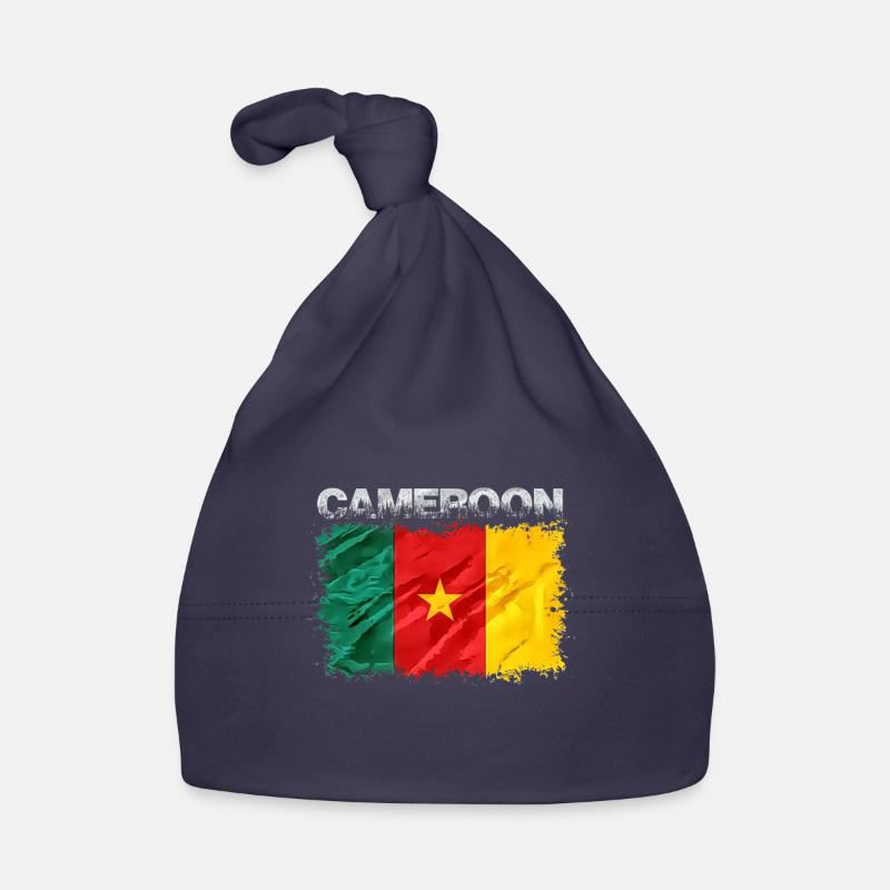 Cameroun - Bonnet bio Bébé - marine