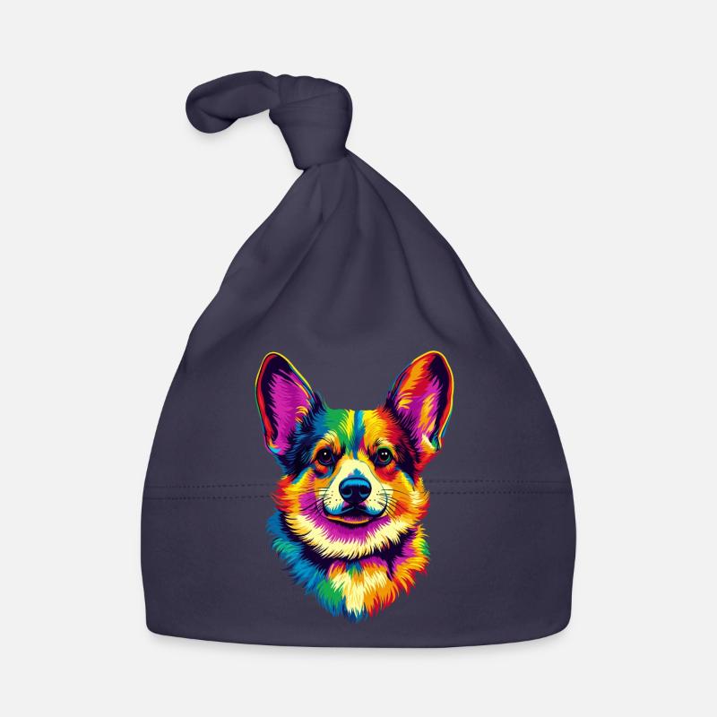 Corgi Bunt Regenbogen Welsh Corgi Cardigan Corgis Baby Bio-Mütze