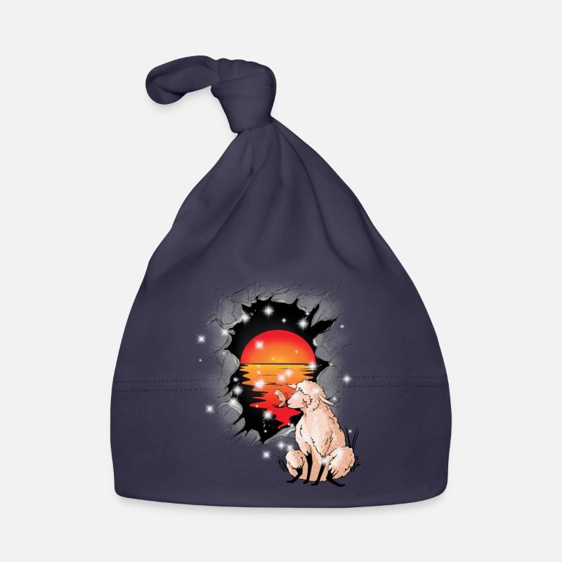 Sheep Sheep Sunset Lamb Lambs Child Organic Baby Cap