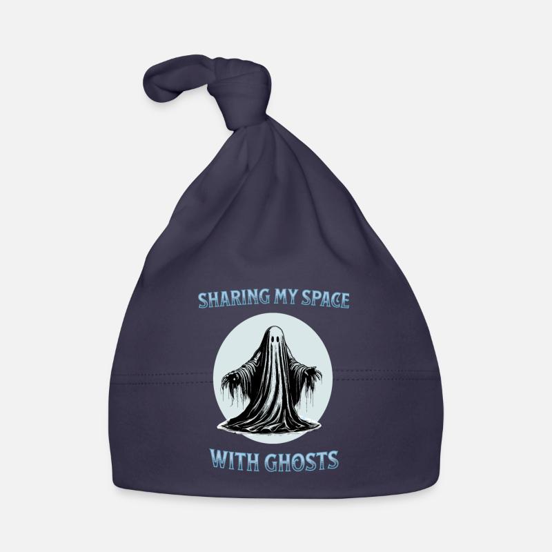 Sharing my space with ghosts Organic Baby Cap