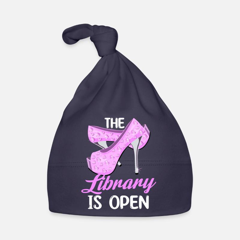 la bibliothèque est ouverte Design pour un passionné de blagues Bonnet bio Bébé