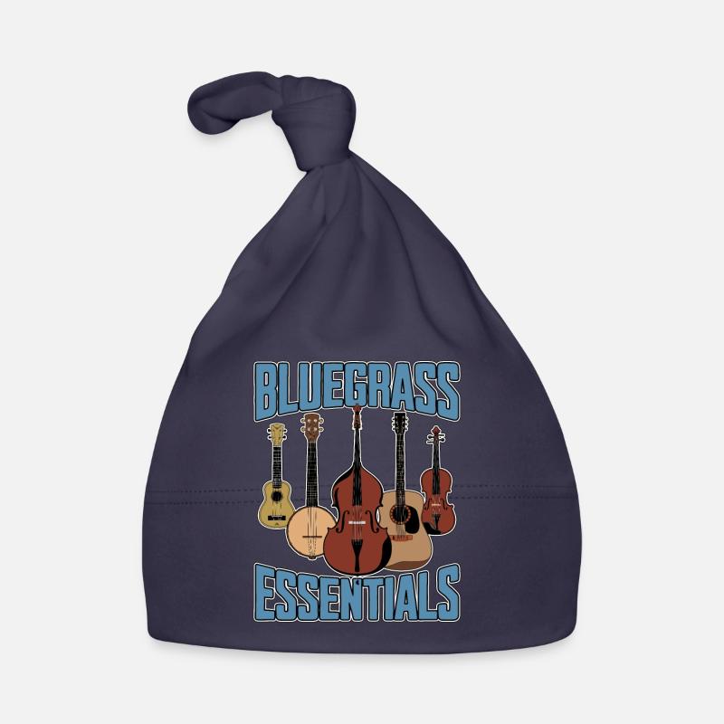 Bluegrass Essentials String Instrument Music Lover Baby Bio-Mütze