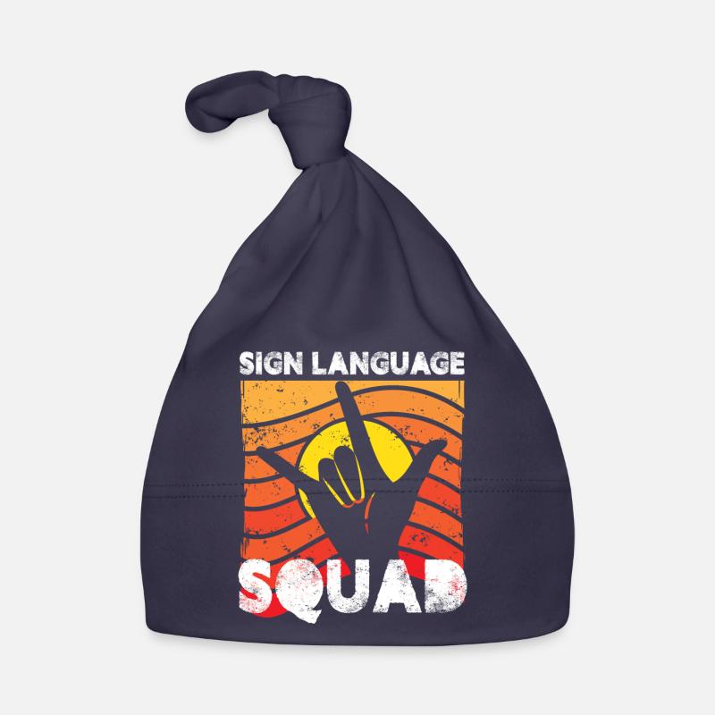sign language squad Design for a sign language Baby Bio-Mütze
