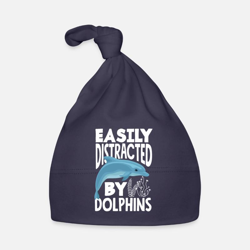 Facilement distrait par les dauphins Bonnet bio Bébé