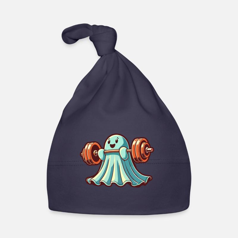 Musculation Ghost Drôle Gym Ghost Bonnet bio Bébé