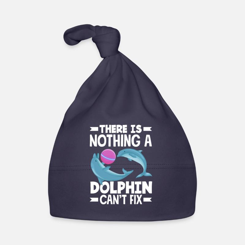 Dolphins heal everything Organic Baby Cap