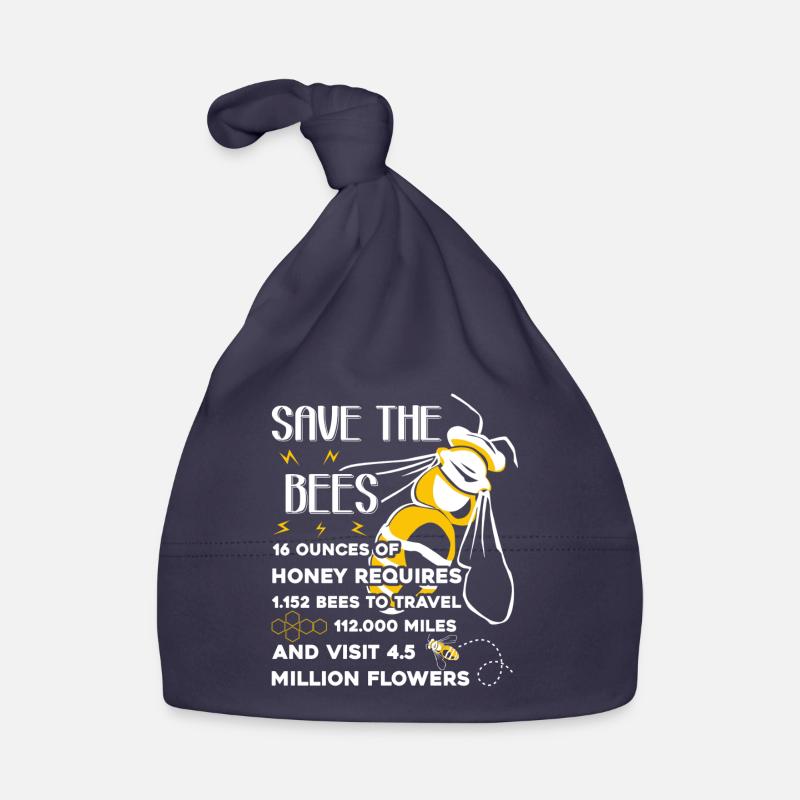 Bee Save The Honey Bees Organic Baby Cap