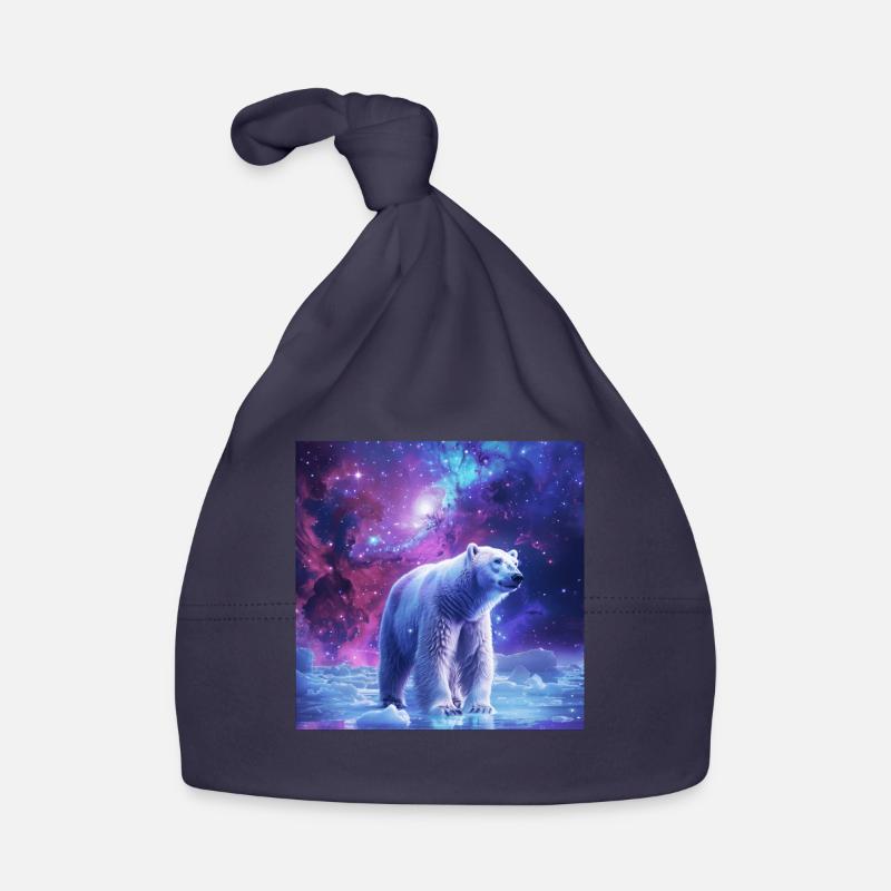 Ours blanc Bonnet bio Bébé