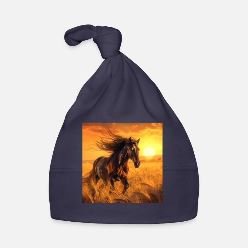 Pferd Baby Bio-Mütze