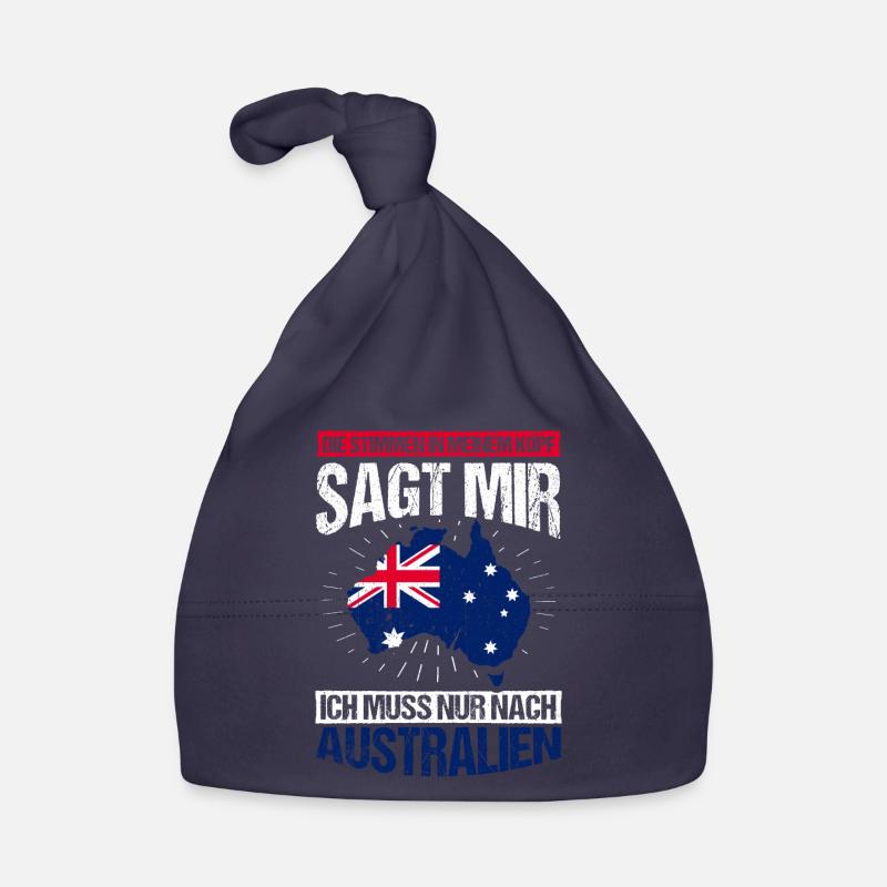 Australia Vacation Sun Beach Kangaroo Road Trip Fe Organic Baby Cap