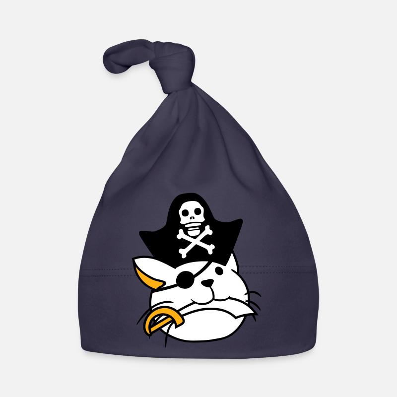 Cute Pirate Cat Buccaneer Eye Patch Hat Saber Organic Baby Cap